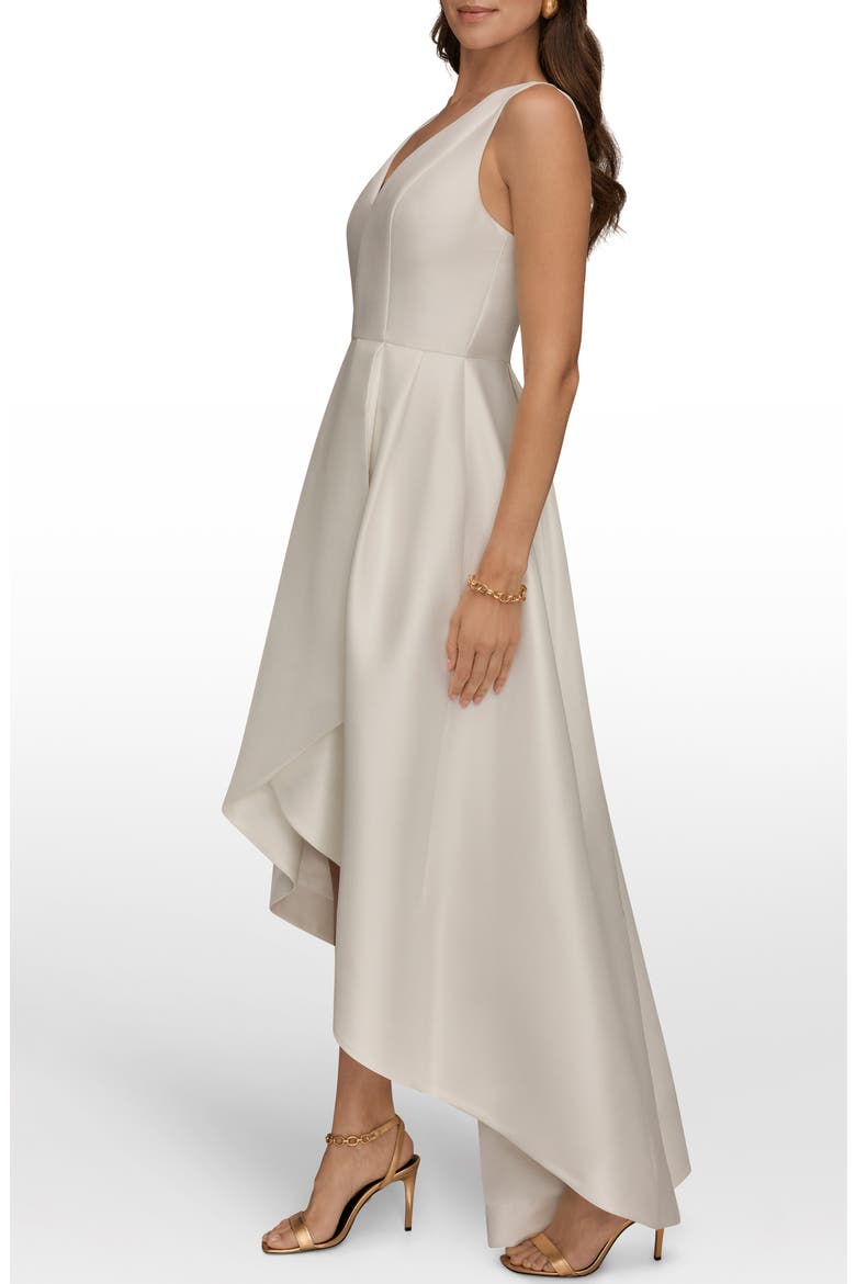 High Low Gown, Alternate, color, CREAM