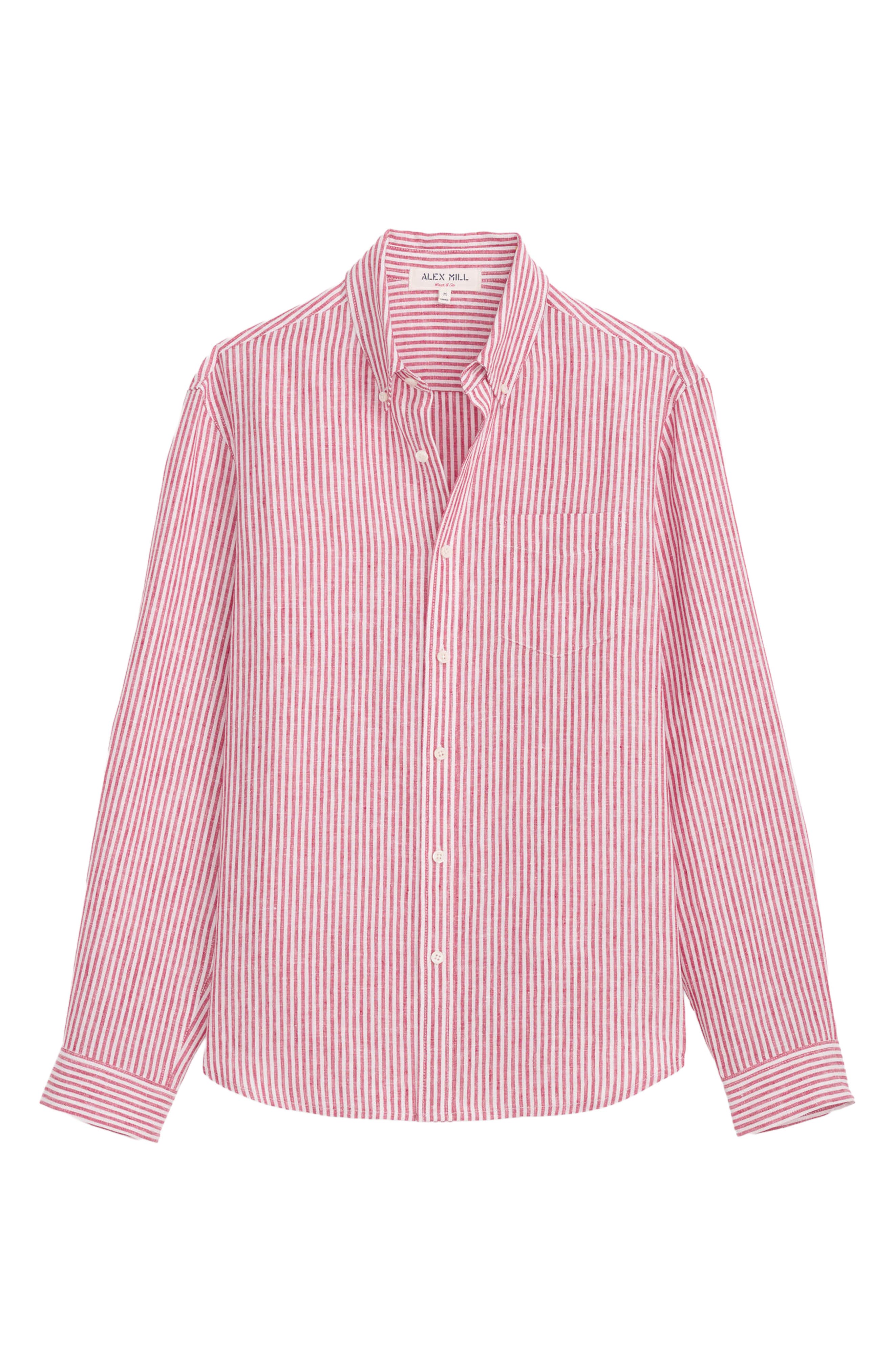 Mill Stripe Linen Button-Down Shirt - image 4
