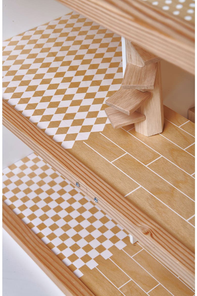Dovetail Wooden Dollhouse, Alternate, color, WHITE