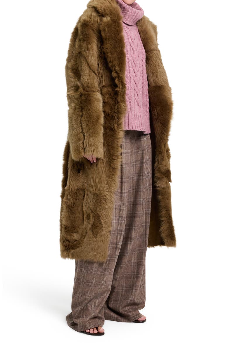 Theodore Genuine Shearling Coat, Alternate, color, KANGAROO