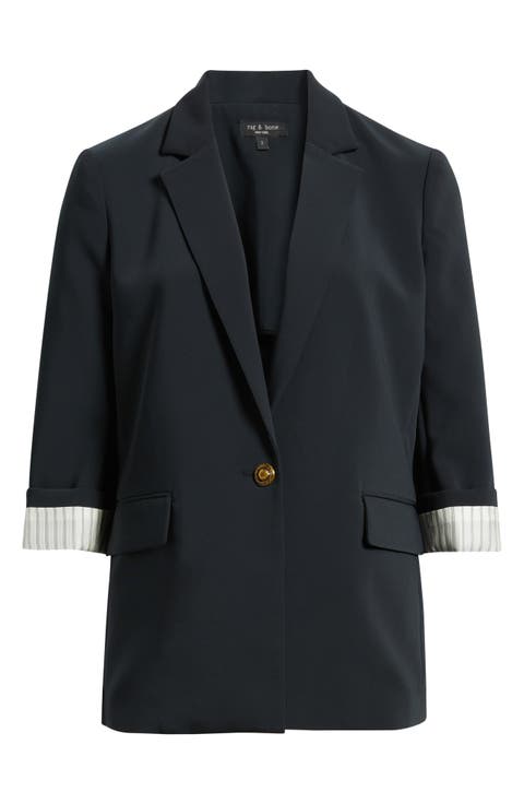 【Anyone more】Shima Short Sleeve Blazer Jacket Women's Short Sleeve Blazers | Nordstrom