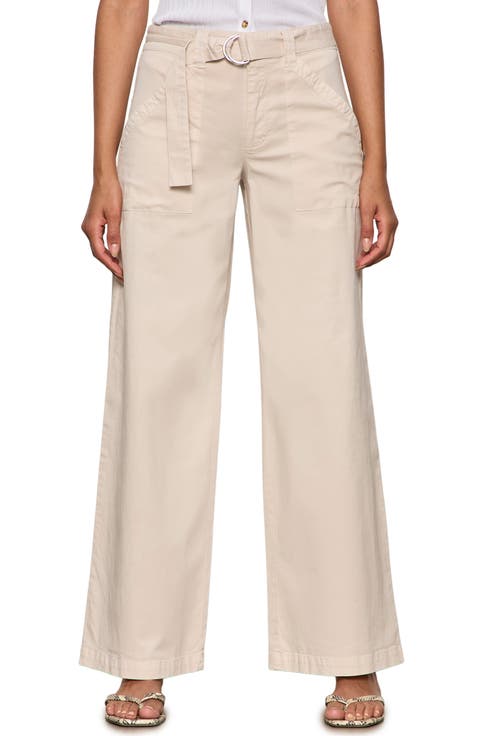Belted Wide Leg Pants