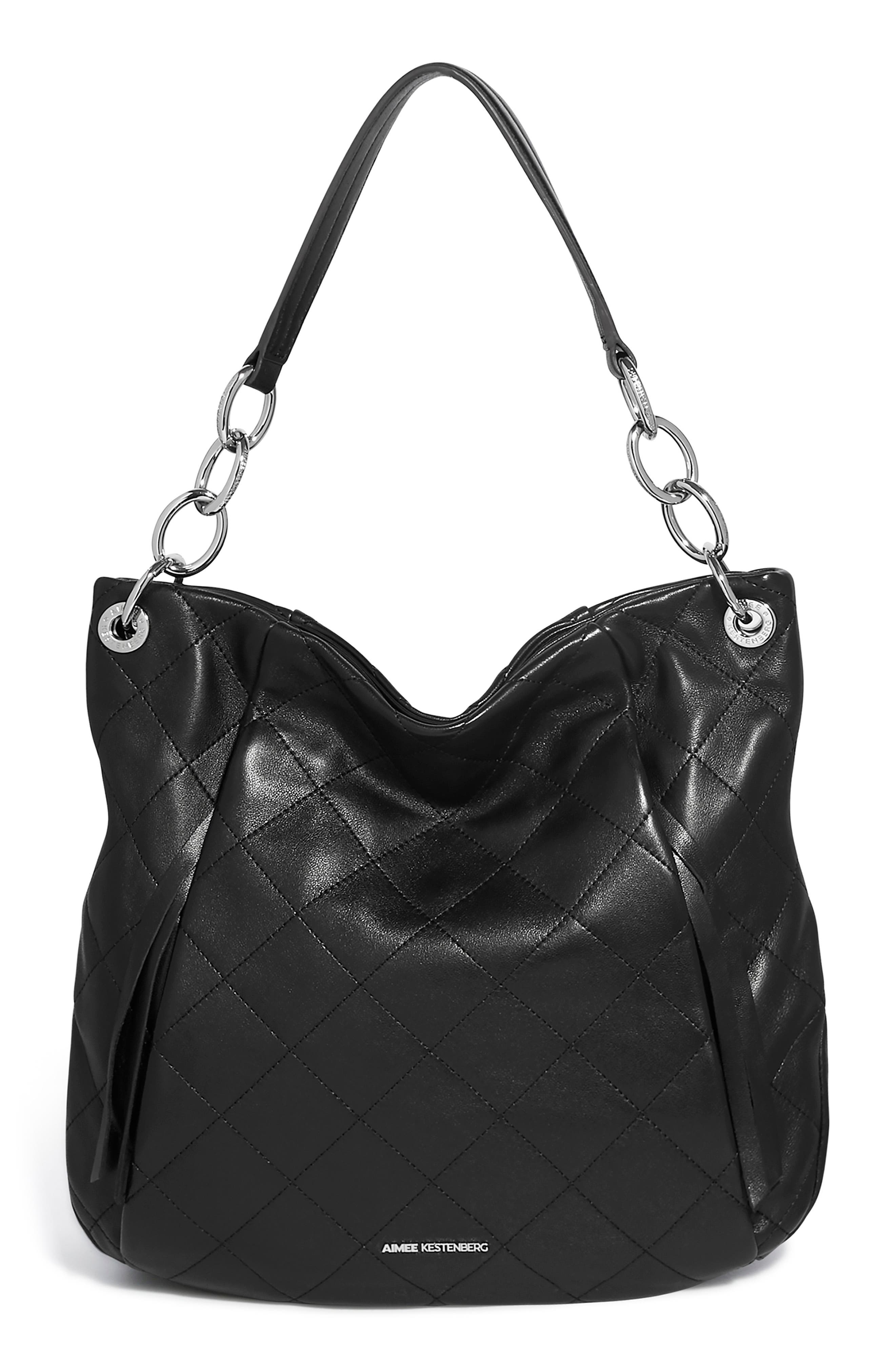 Aimee Kestenberg Maven Quilted Leather Shoulder Bag, Main, color, 