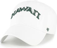 '47 Men's '47 White Hawaii Rainbow Warriors Clean Up Adjustable Hat