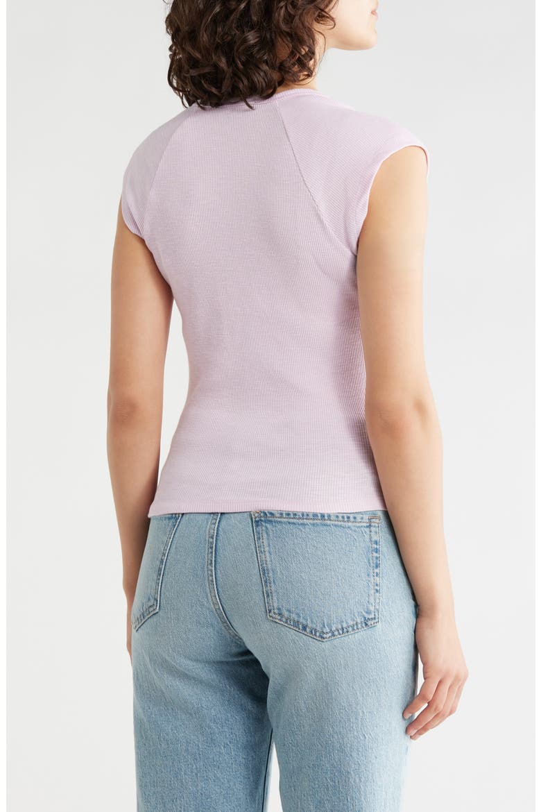 Raglan Sleeve V-Neck Top, Alternate, color, LILAC PURPLE