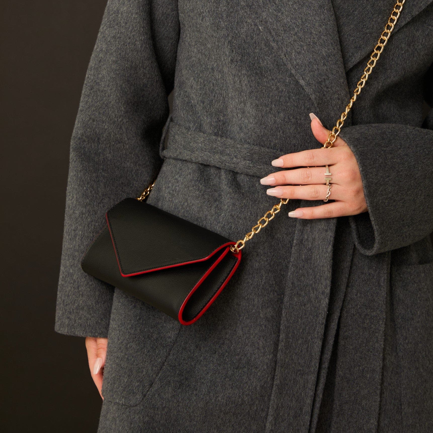 Gala Clutch / Wallet-on-Chain, Alternate, color, Lipstick Red