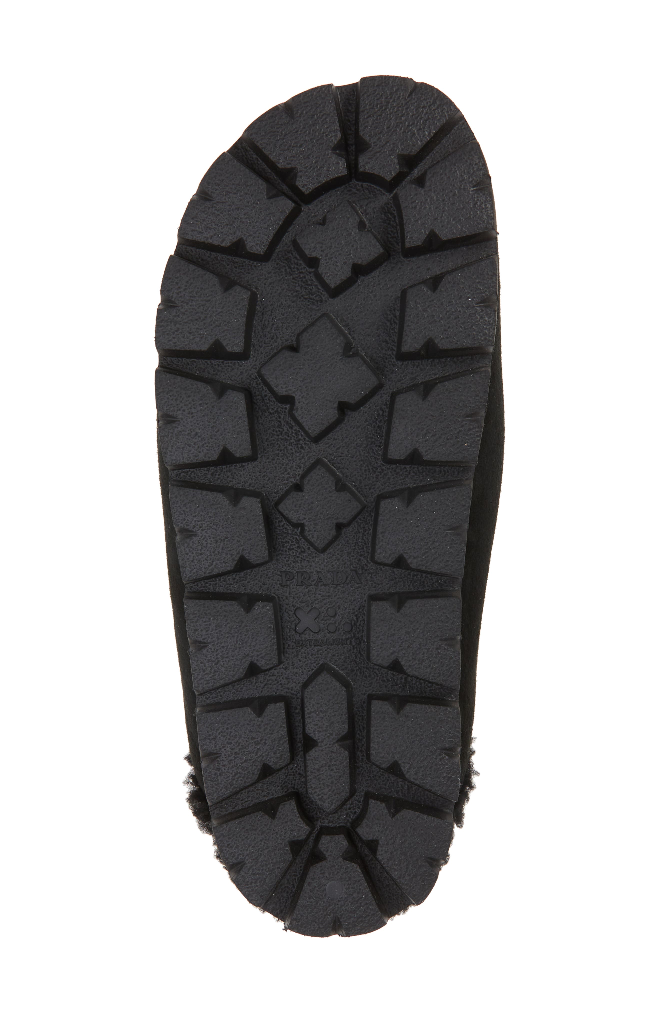 Prada Fussbet Genuine Shearling Slipper, Alternate, color, 