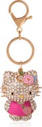 Hello Kitty Sanrio Hello Kitty Pink Crystal Flower Bling Keychain Bag Charm