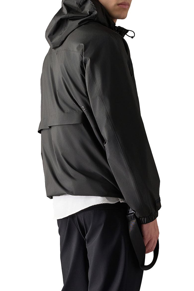 Knox Packable Rain Jacket, Alternate, color, BLACK