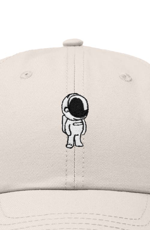 Dalix Astronaut Embroidered Space Hat In Beige