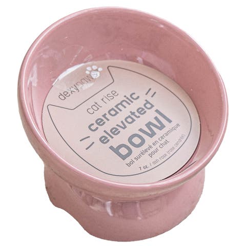 Elevated Ceramic Bowl For Cats 7oz Capacity