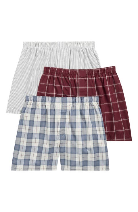 3-Pack Assorted Woven Boxers