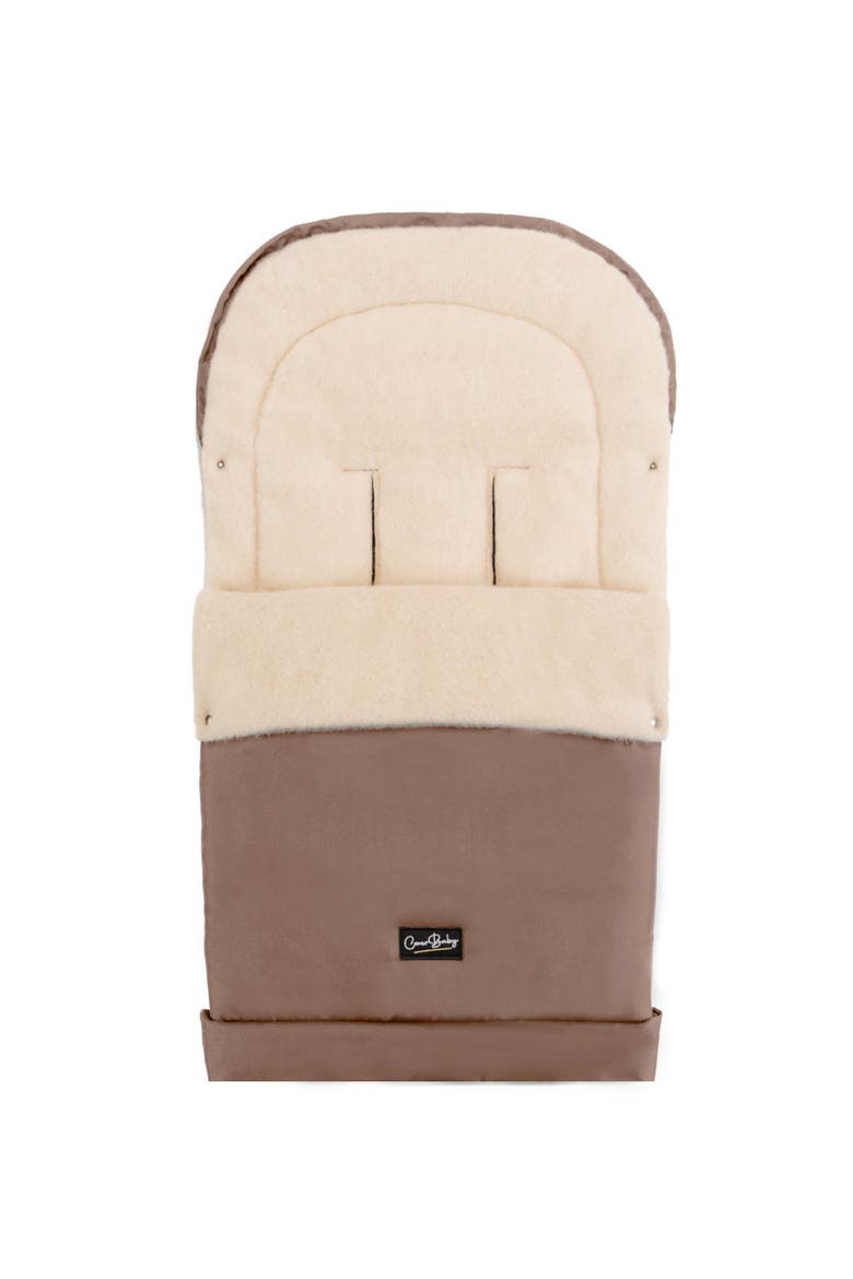 Scandinavian Organic Wool Adjustable Footmuff, Alternate, color, Beige