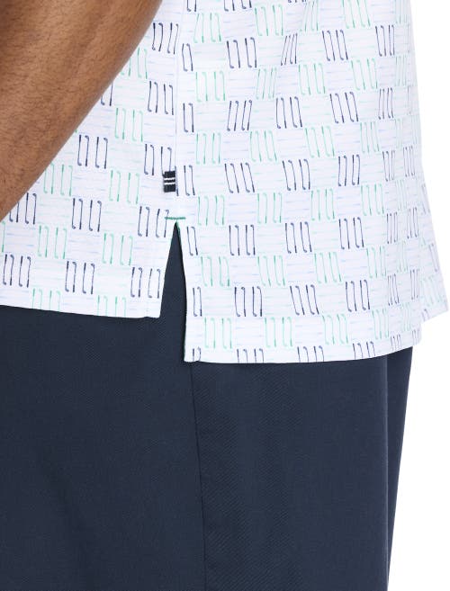Nautica Big & Tall Geometric Print Performance Polo Shirt