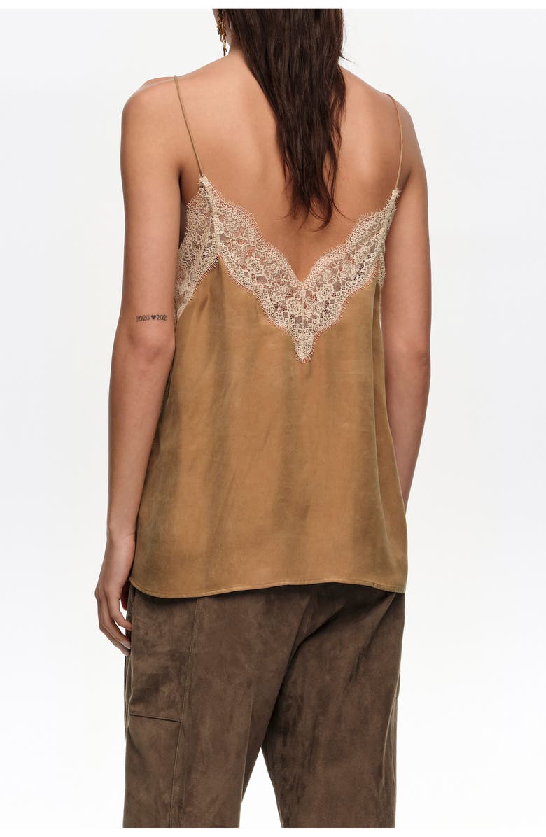 Bimba y Lola Lace Camisole Top, Alternate, color, Toffee