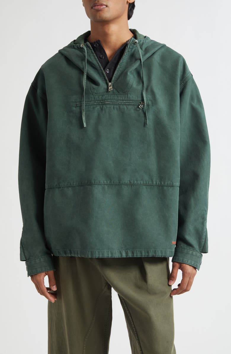 JW Anderson Garment Dye Anorak, Main, color, Pine