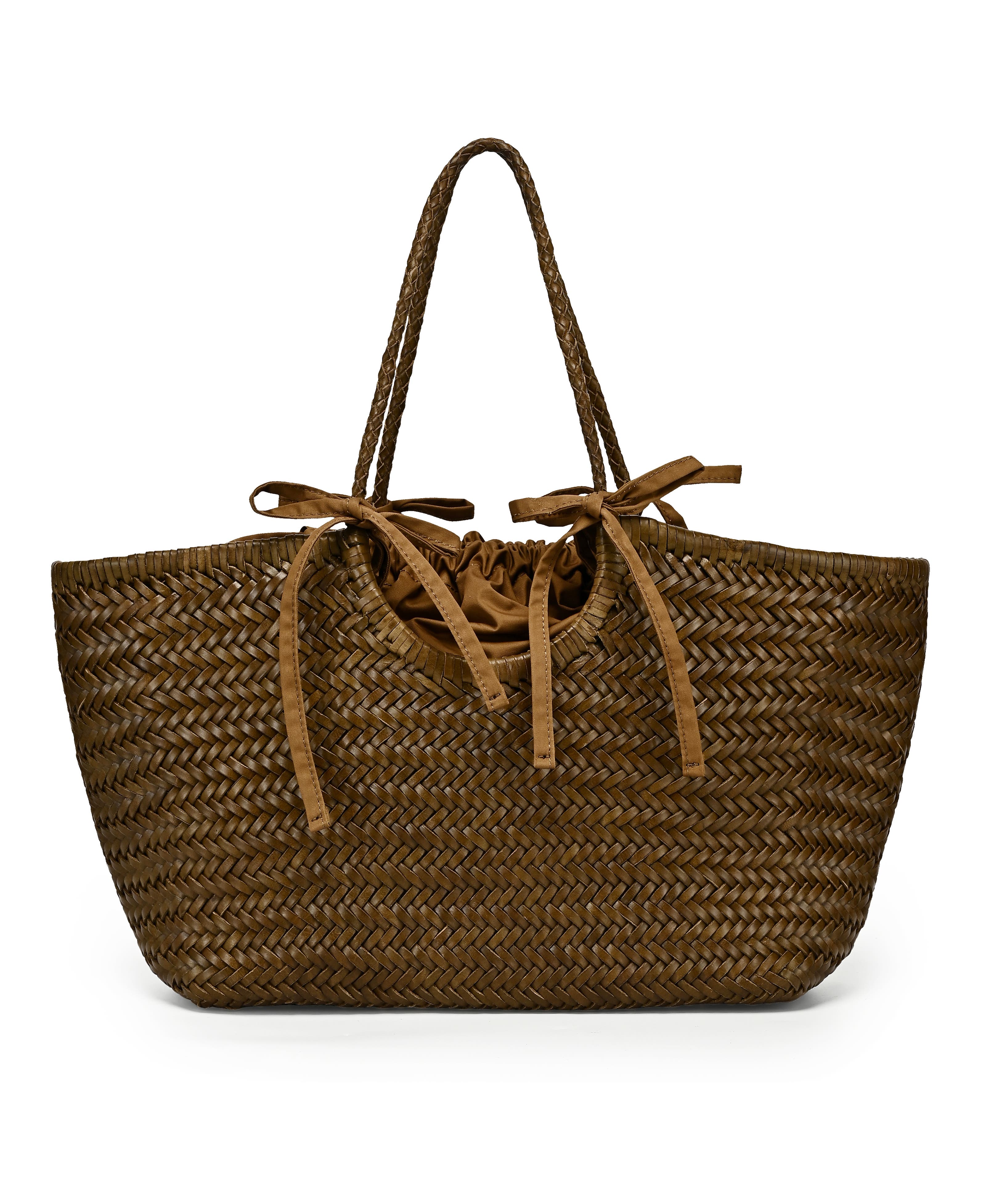 Reed Heritage Genuine Leather Shopper, Alternate, color, Olive