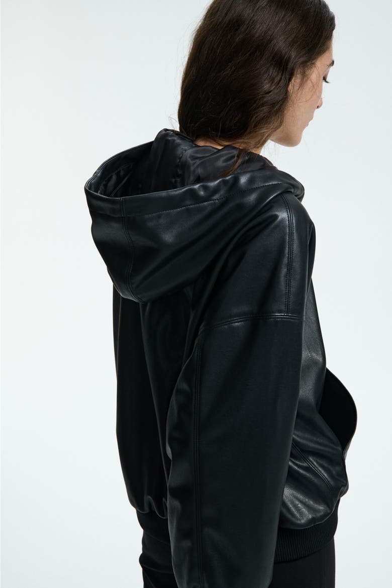 Coated Jacket, Alternate, color, Black