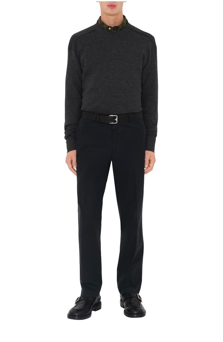 Burberry Cotton Chinos, Main, color, Indigo