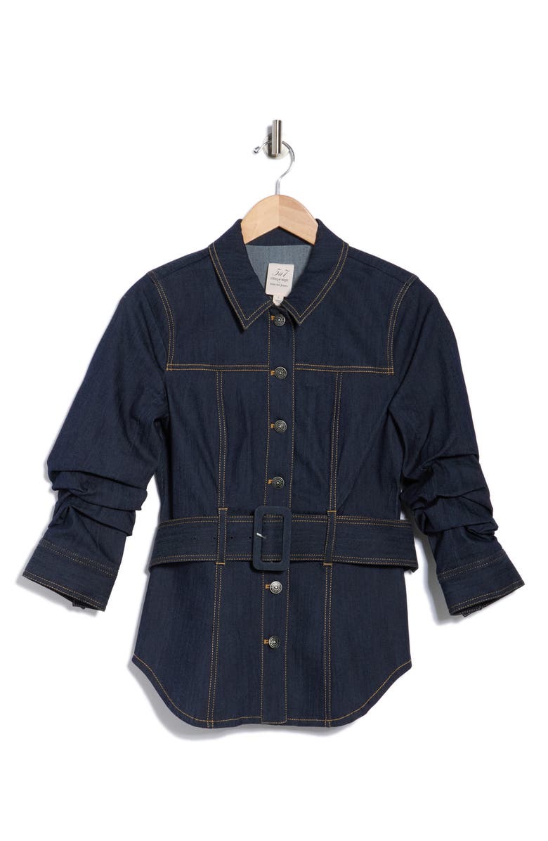 Cinq à Sept Shea Jacket, Alternate, color, Indigo