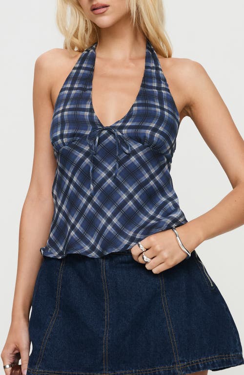 PRINCESS POLLY PRINCESS POLLY AMALTHEA PLAID HALTER TOP