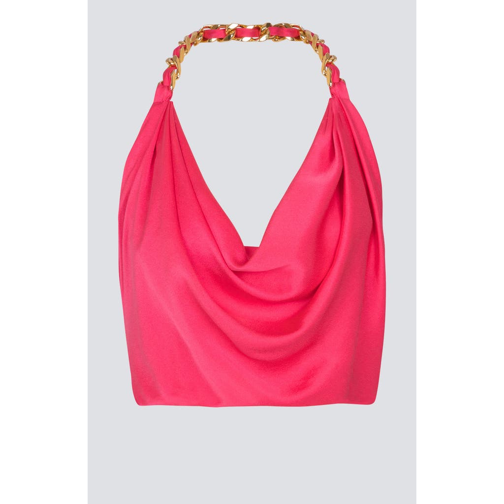 Balmain Silk Draped Halterneck Top