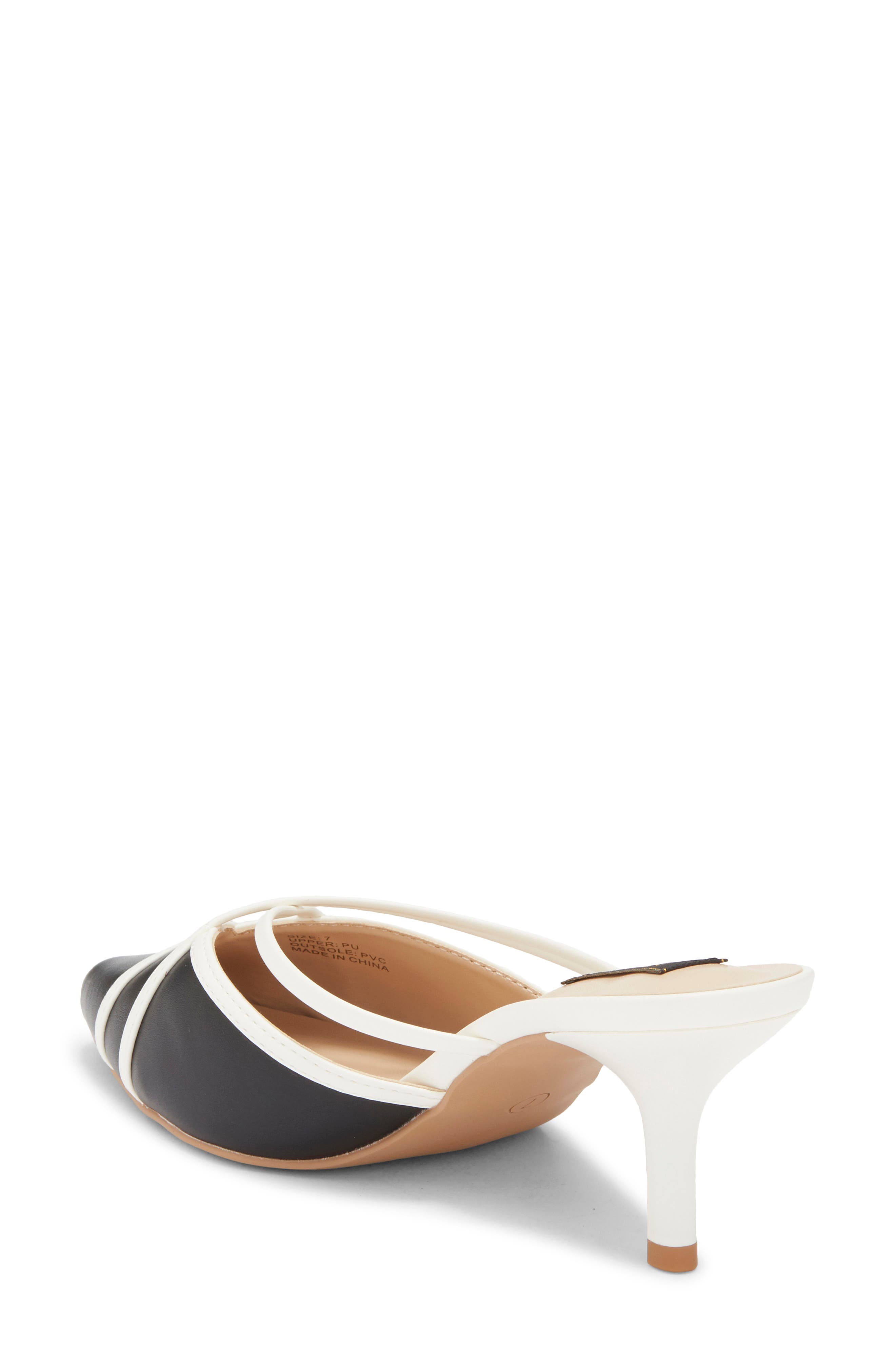 RACHEL Rachel Roy Emelia Mule, Alternate, color, Black/ White