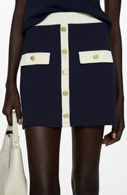 MANGO Knit Miniskirt