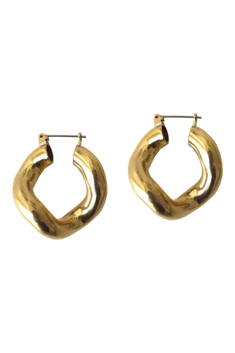 Anima Earrings, Main, color, BRASS