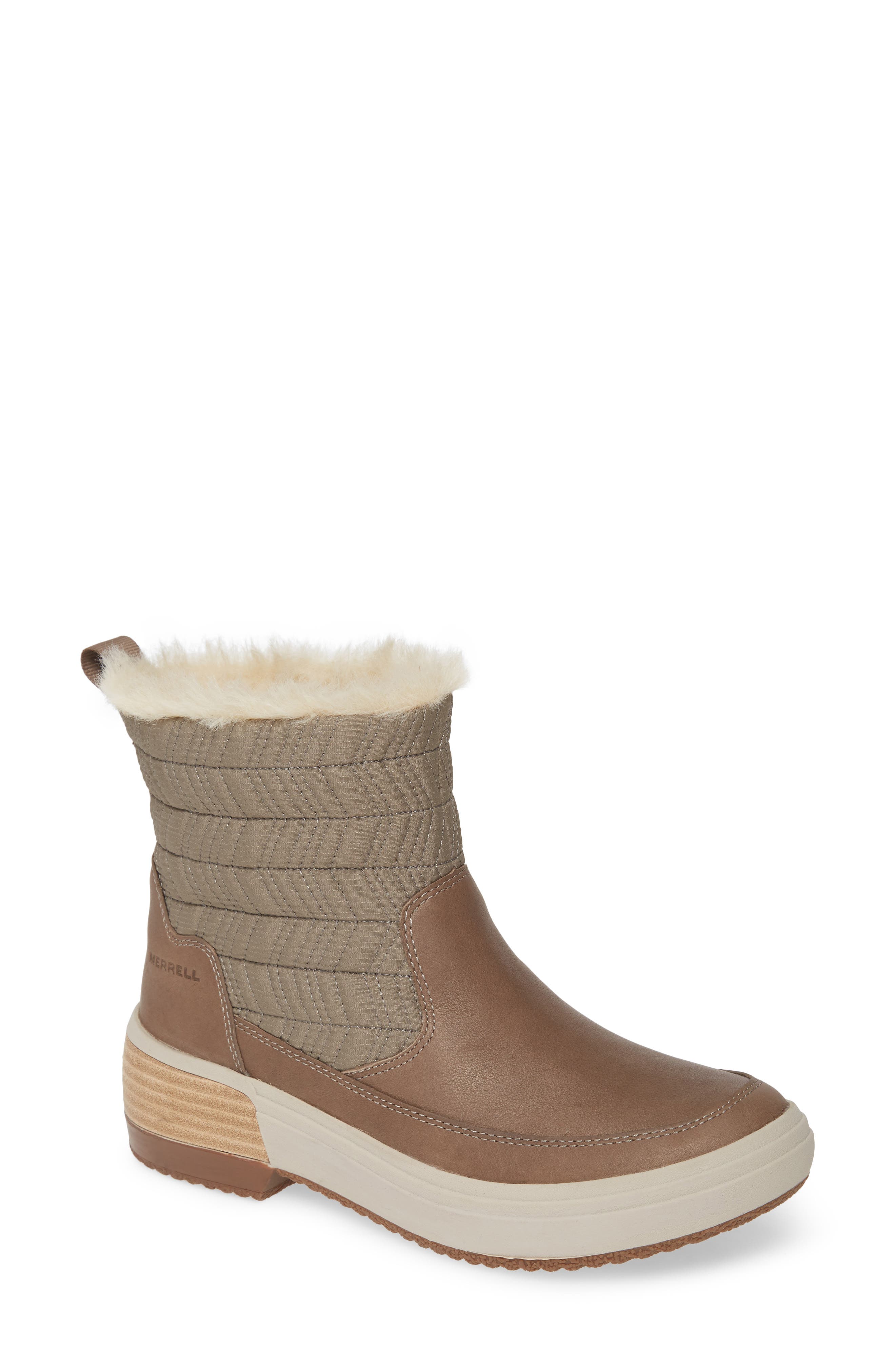 Haven Bluff Polar Waterproof Boot, Main, color, BRINDLE LEATHER