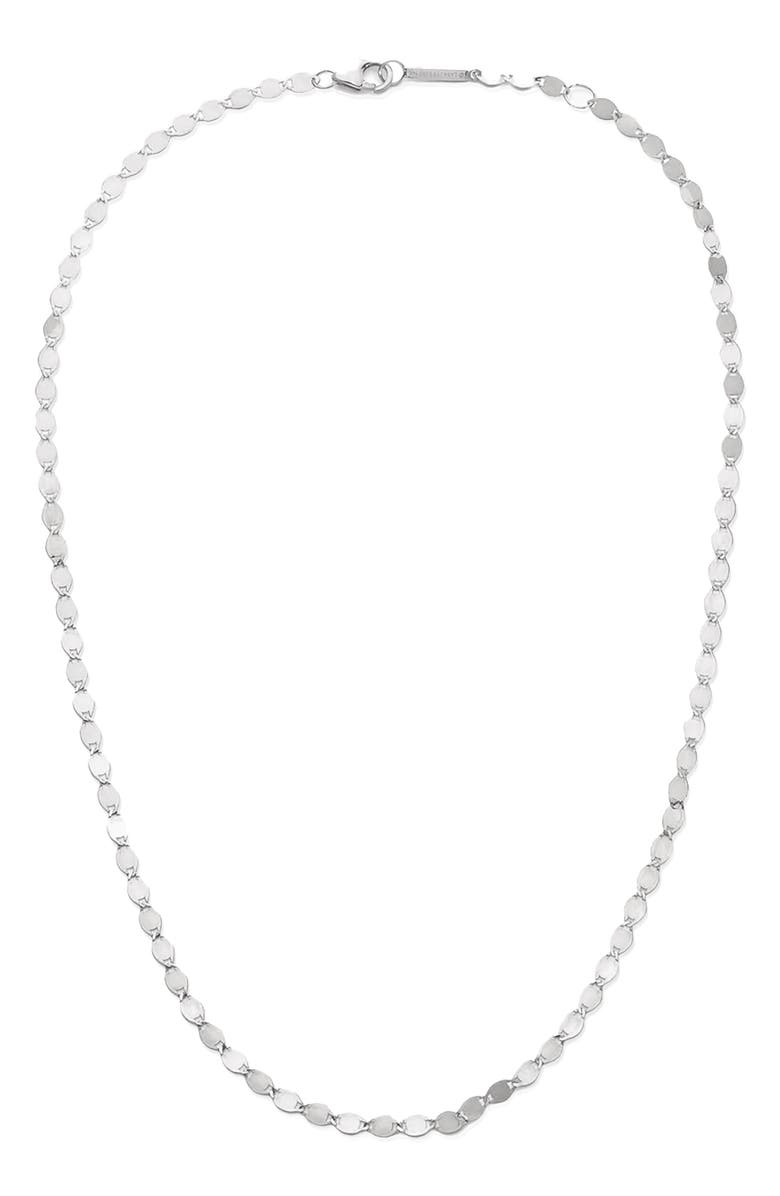 LANA 14K Gold Nude Chain Choker Necklace, Main, color, 14K White Gold