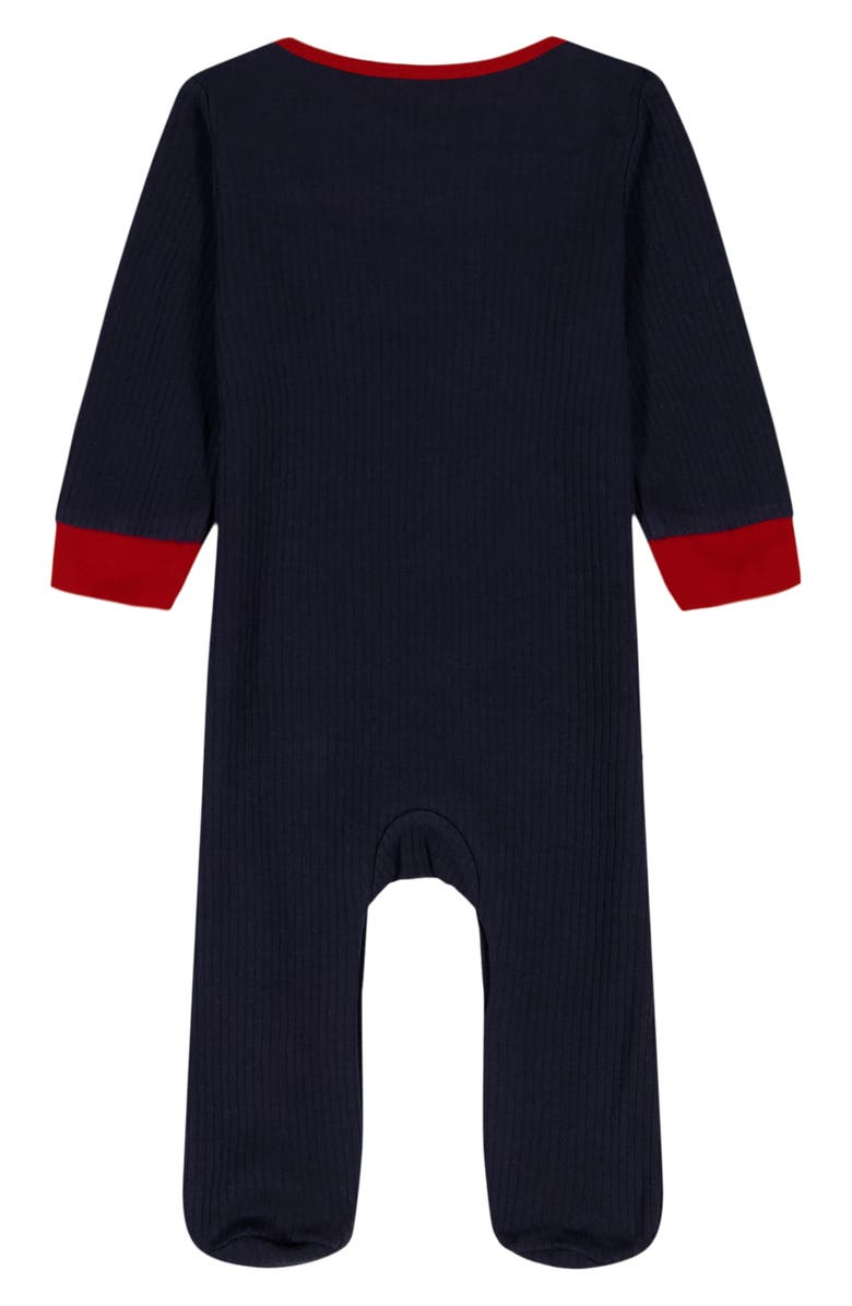 Tommy Hilfiger Logo Footie, Alternate, color, Navy