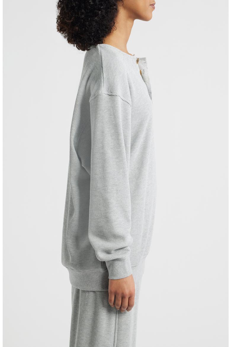 Signature Thermal Crewneck Sweatshirt, Alternate, color, LIGHT HEATHER GREY