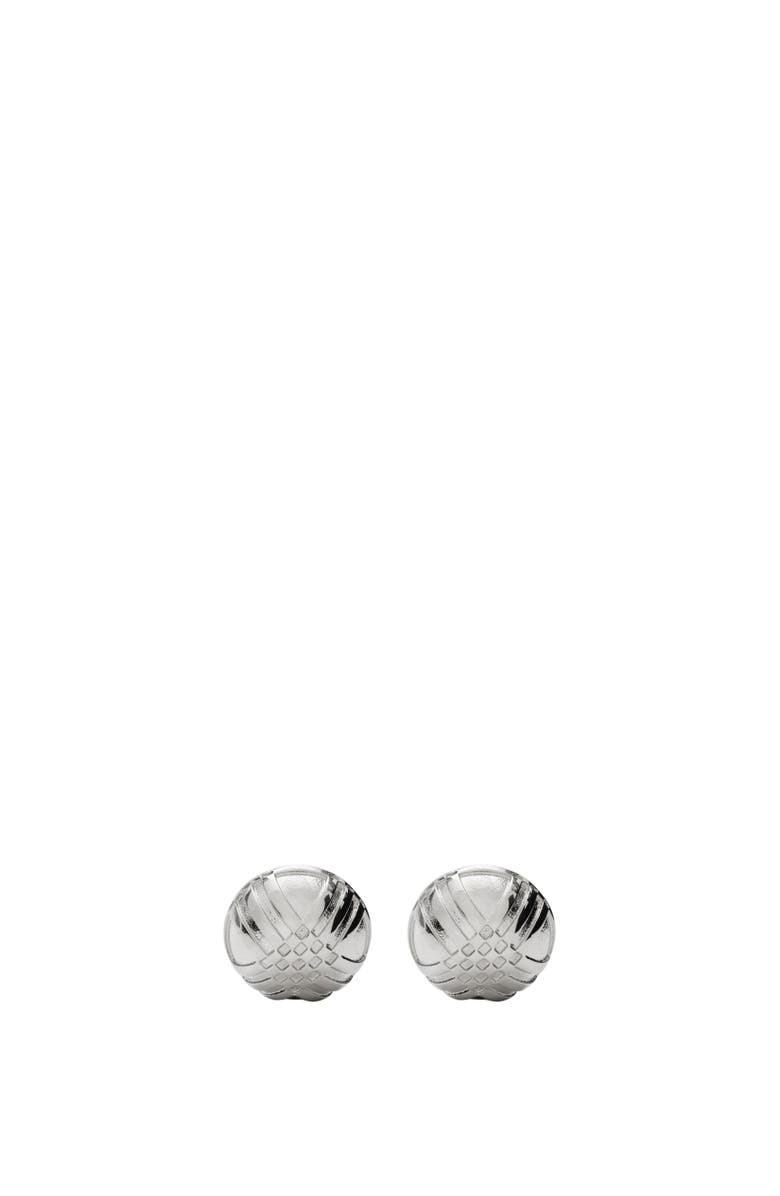 Burberry Engraved Check Cufflinks, Alternate, color,