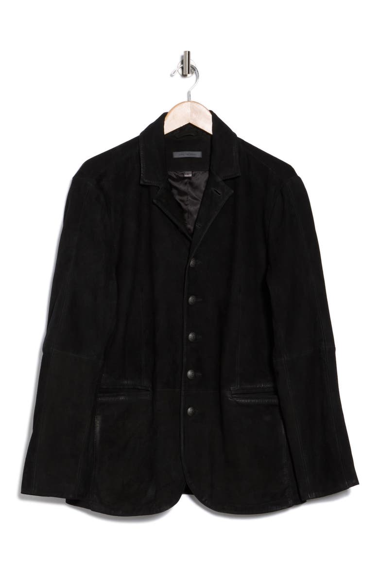 Ward Suede Jacket, Alternate, color, BLACK