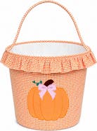 Bits & Bows Ruffled Pumpkin Halloween Trick-or-Treat Tote