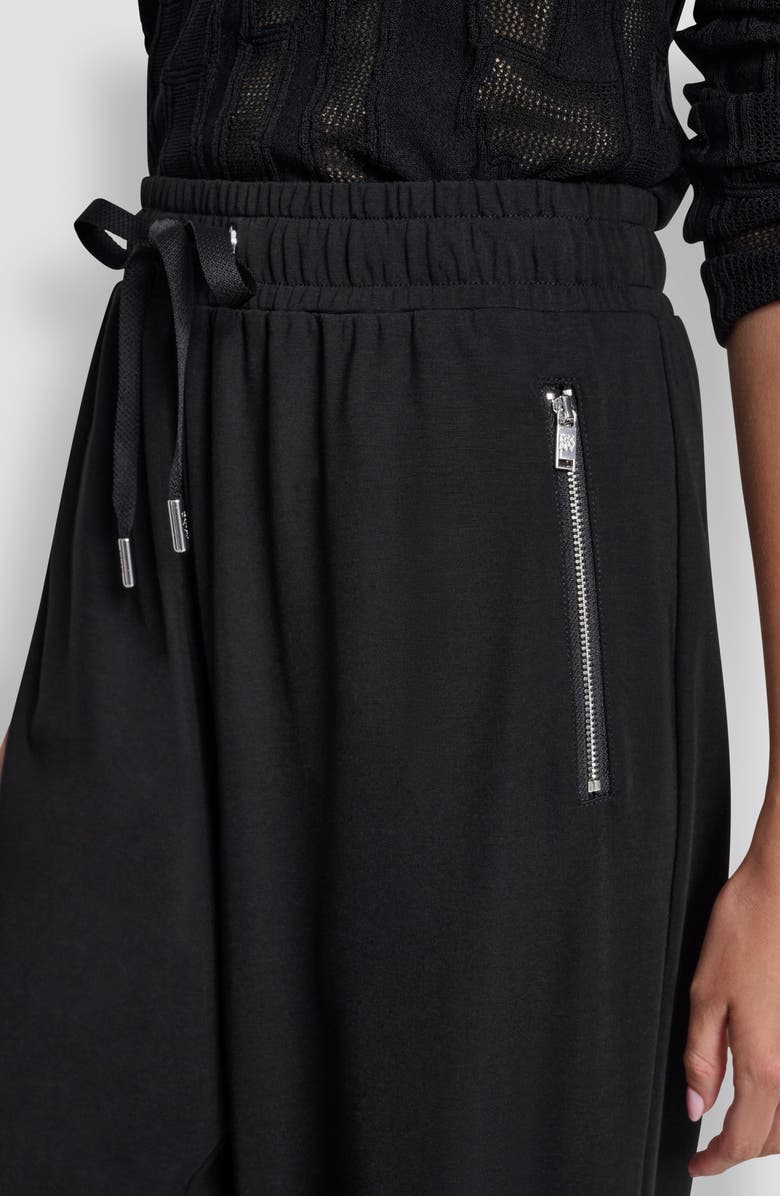 DKNY Bank St Wide Leg Pull-On Pants, Alternate, color, Black