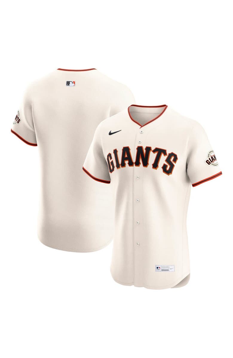Nike Men's Nike Cream San Francisco Giants Home Elite Jersey, Main, color,