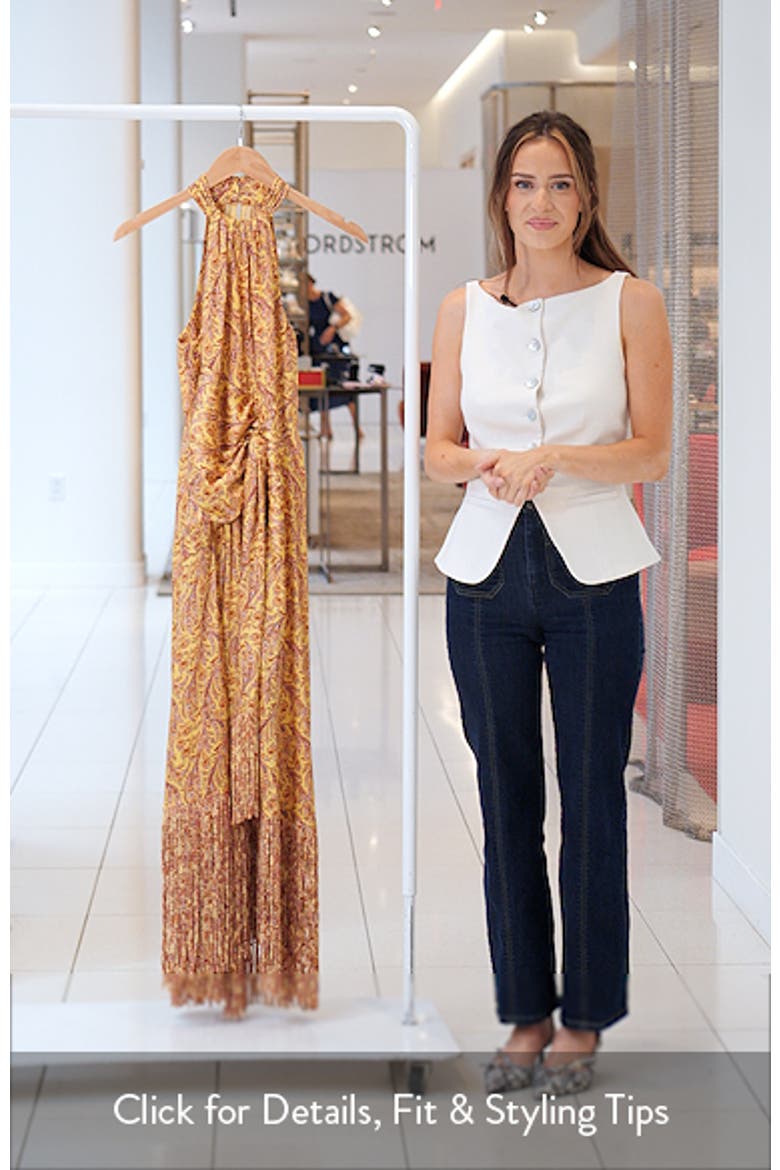 Teresa Charming Paisley Fringe Hem Maxi Dress video