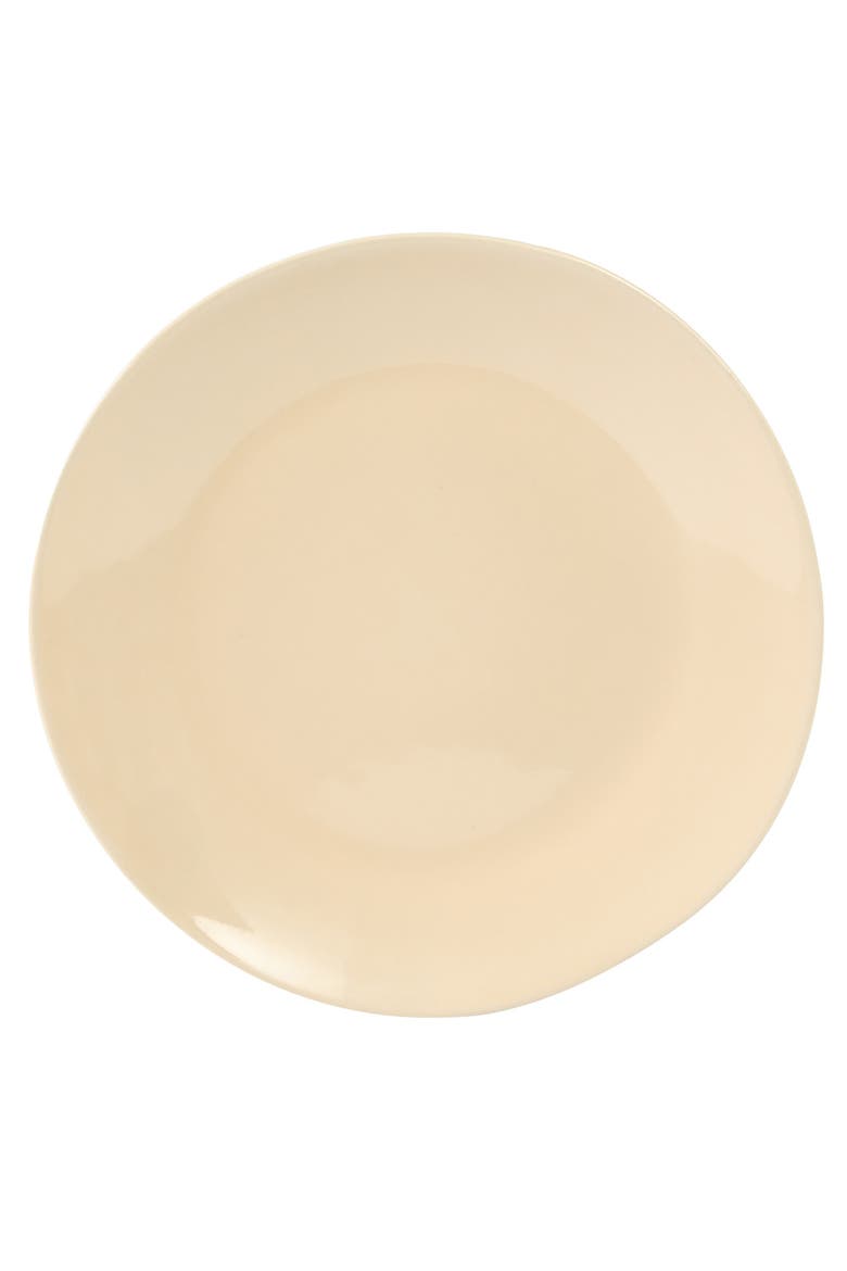 Montecito Breeze 16 Piece Double Plates and Bowls Stoneware Reactive Glaze Dinnerware Set, Alternate, color, Marble Dawn Cream