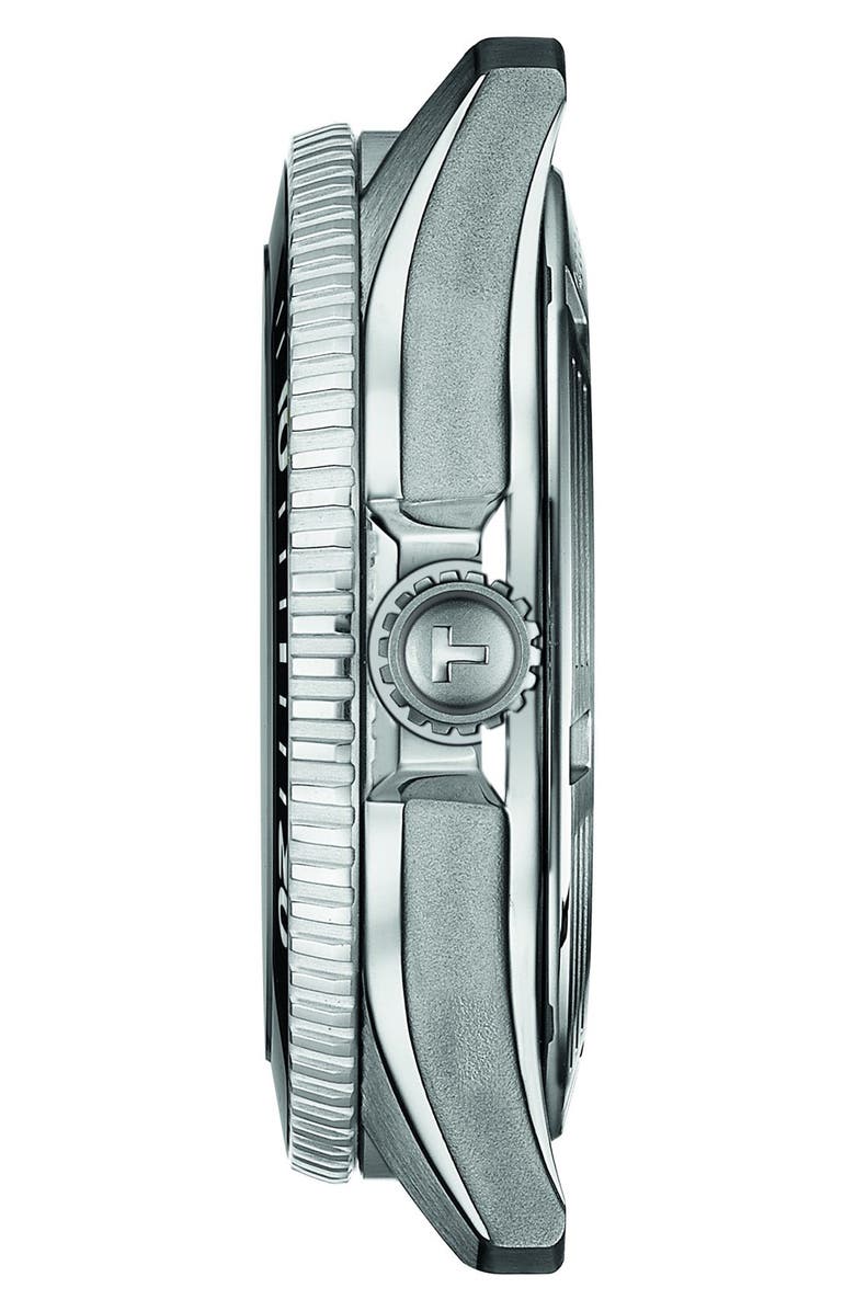 Tissot Tisso Seastar 1000 Powermatic 80 Bracelet Watch, 40mm, Alternate, color, Black/ Silver