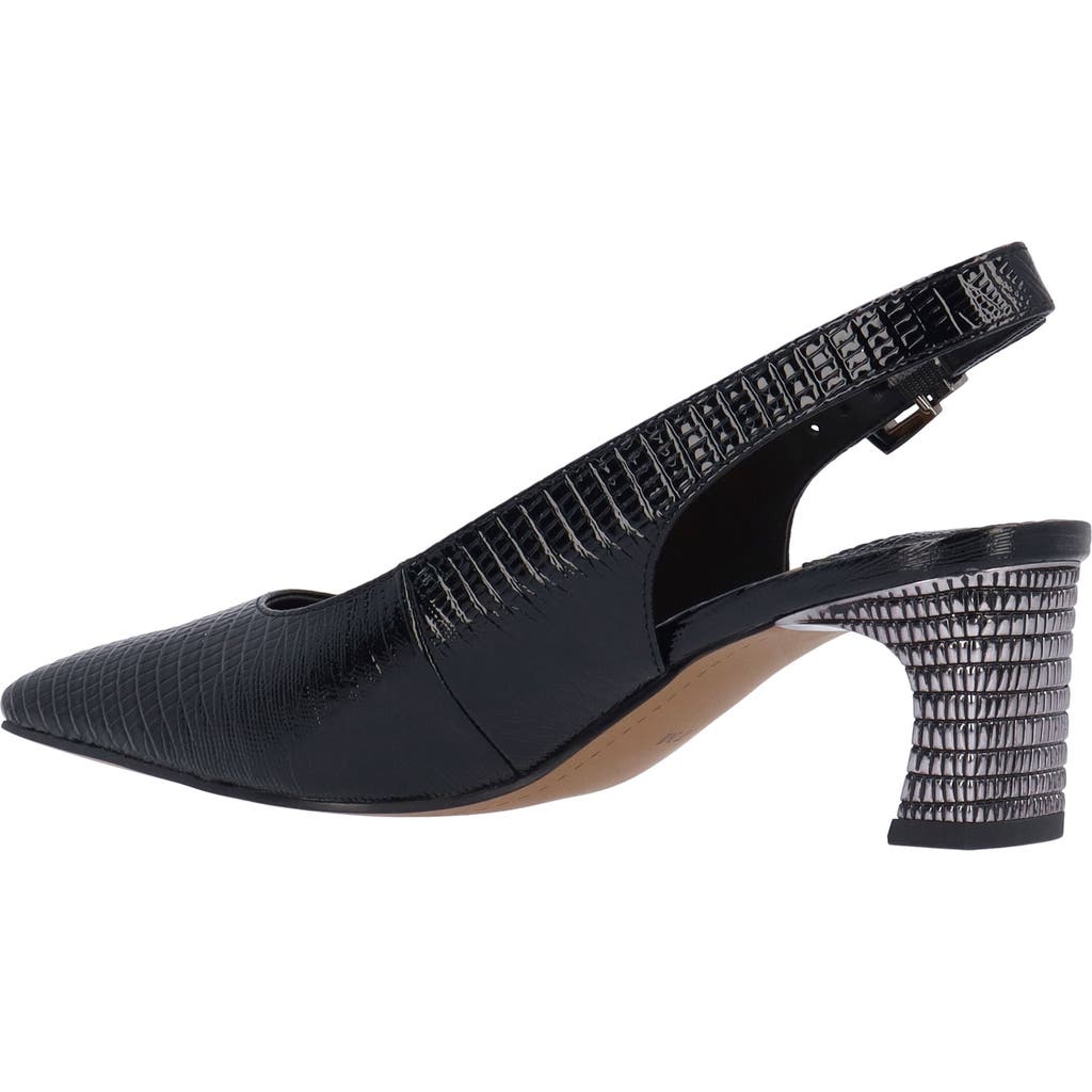 J. Reneé Hadyn Lizard Embossed Slingback Pump
