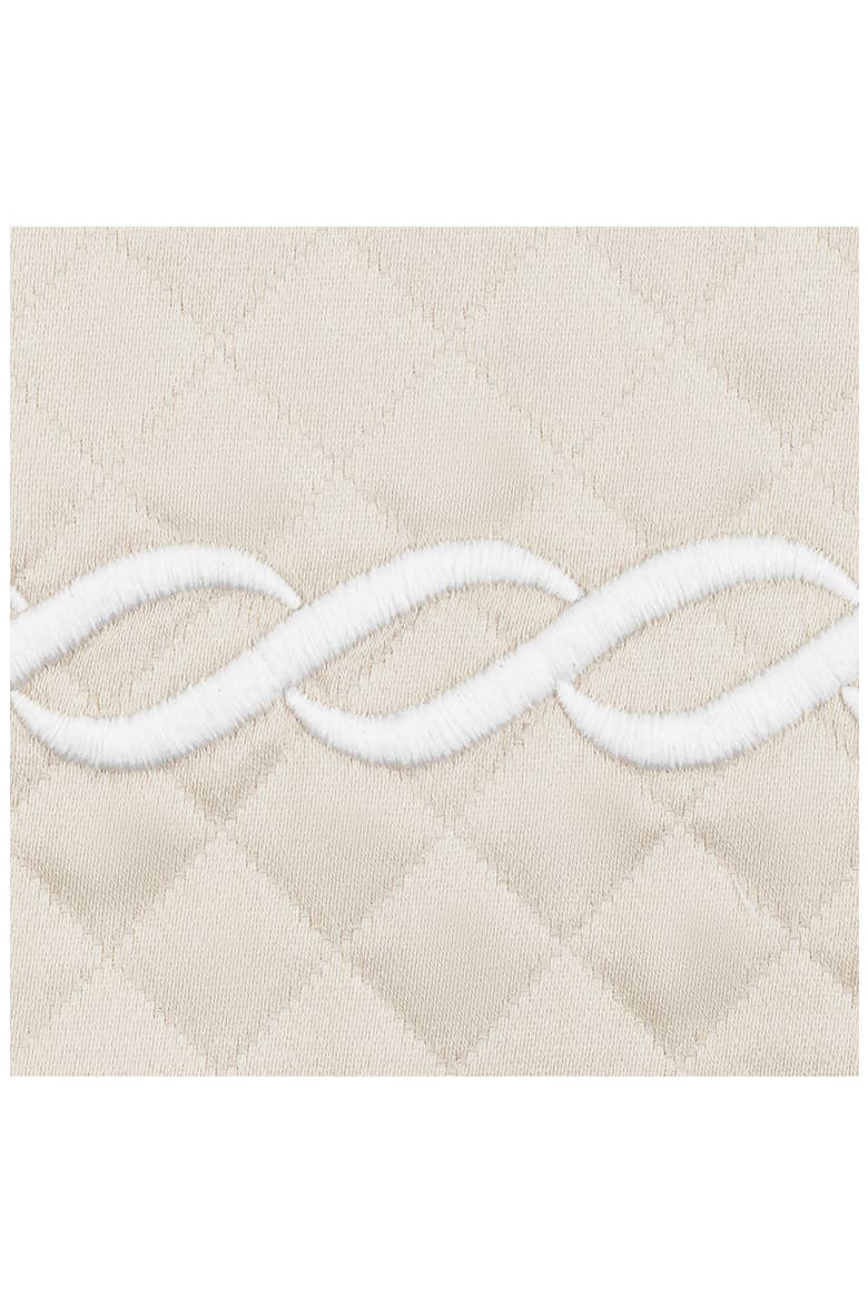 Classic Chain Scallop Matelassé Pillow Sham, Alternate, color, IVORY/ WHITE