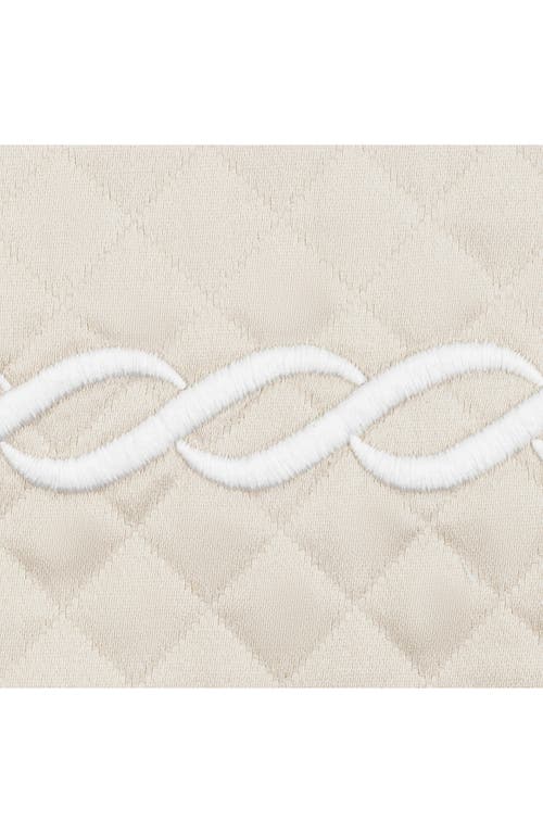 Matouk Classic Chain Scallop Matelassé Pillow Sham In Ivory/white