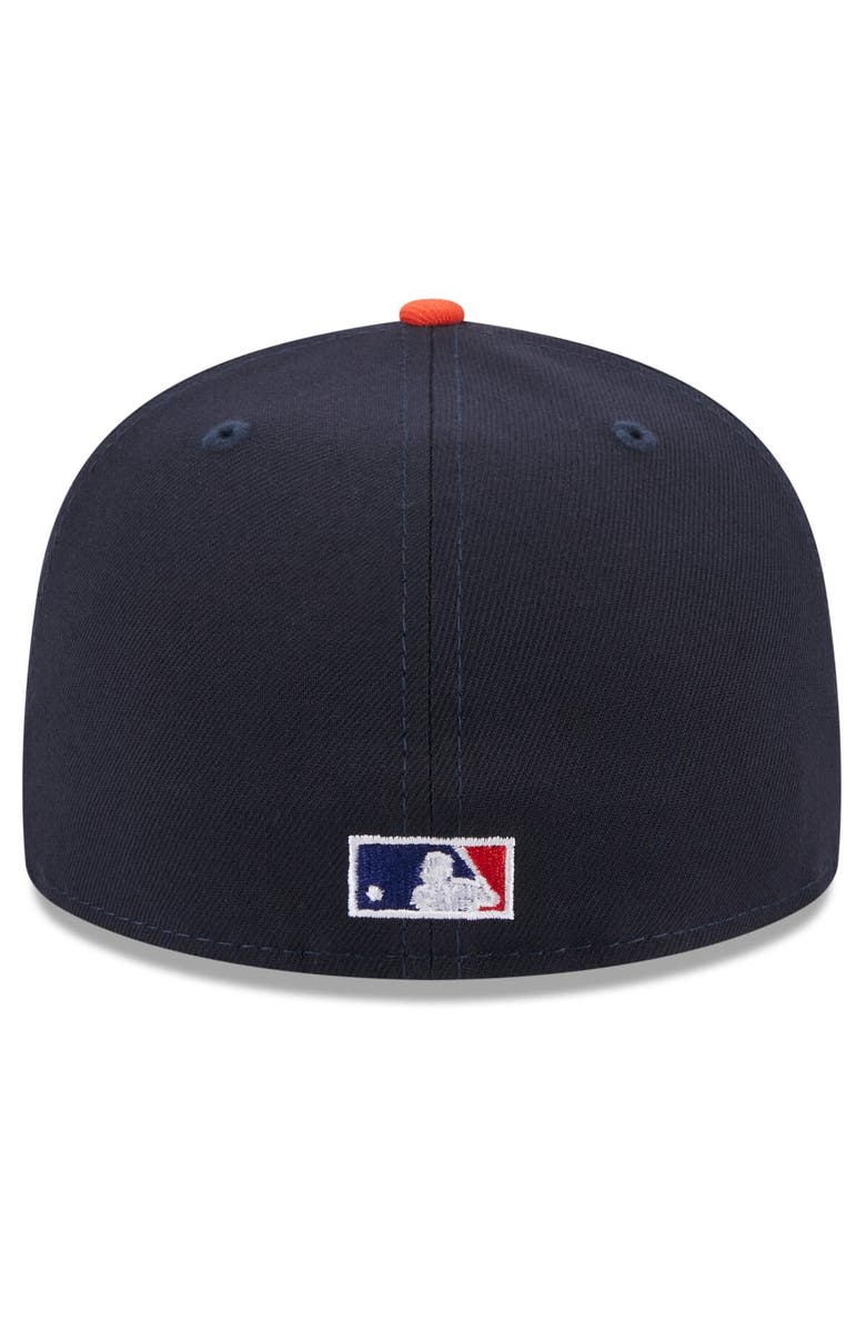New Era Men's New Era Navy/Orange Houston Astros On Deck 59FIFTY Fitted Hat, Alternate, color, 