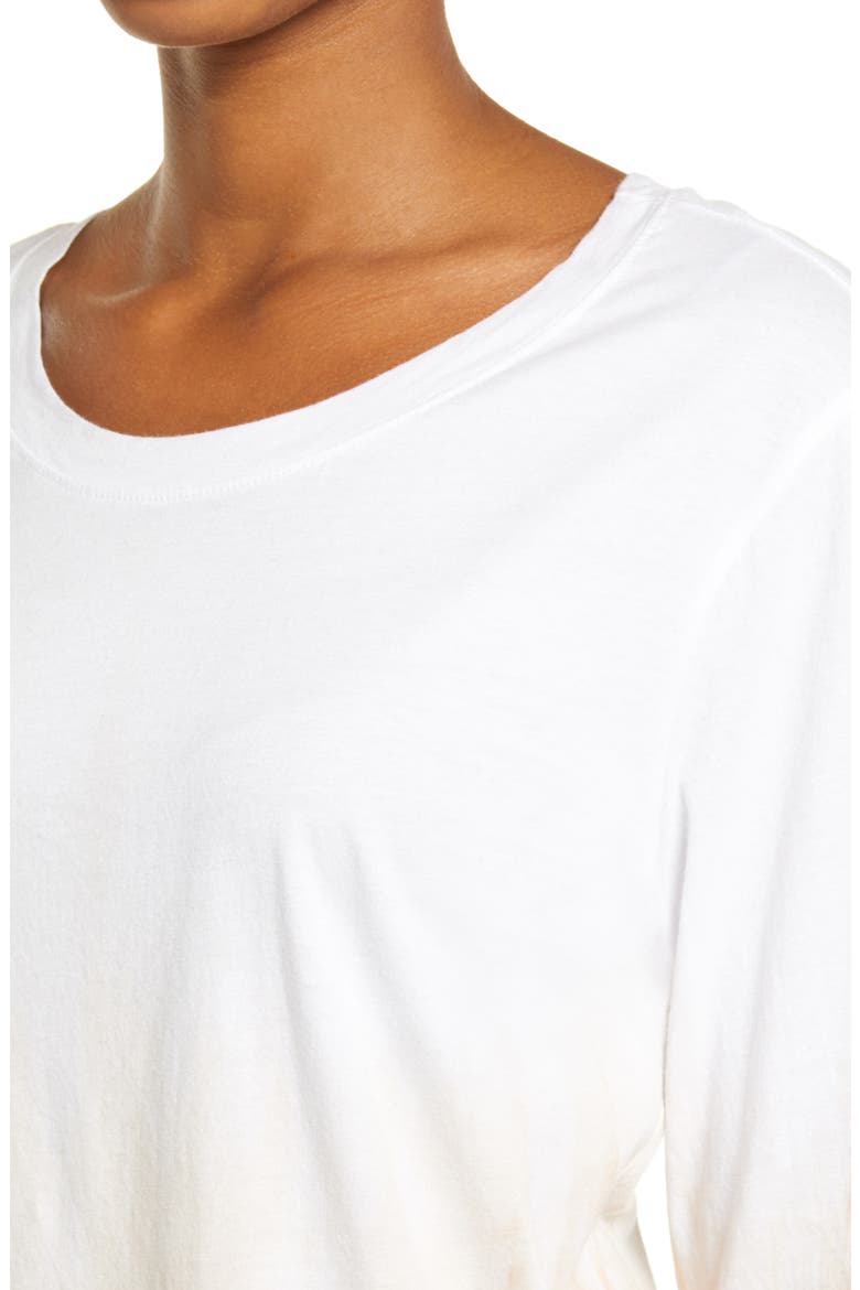 Tie Dye Long Sleeve Shirt, Alternate, color, WHITE- TAN COMBO