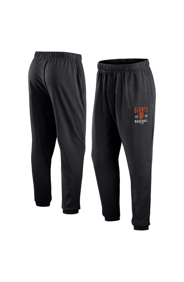 FANATICS Men's Fanatics Branded Black San Francisco Giants Go Overboard Fleece Sweatpants, Alternate, color,