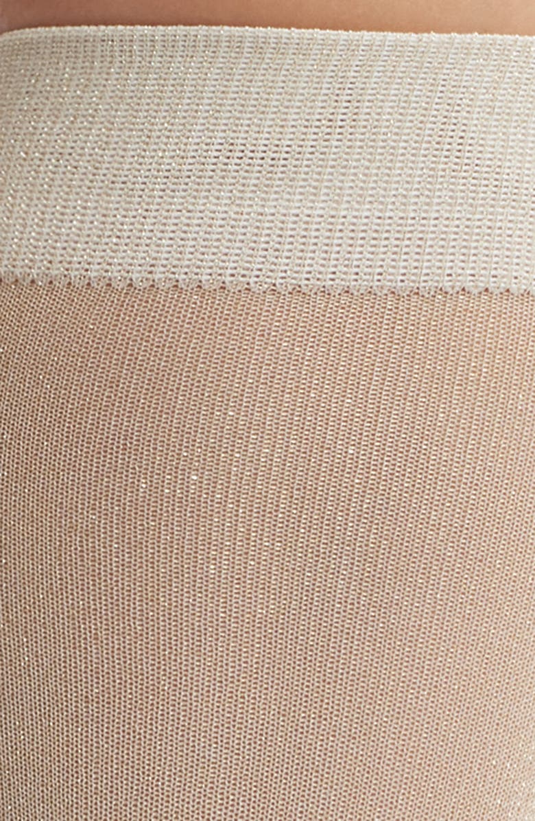 HIGH HEEL JUNGLE Glitterati Metallic Knee High Socks, Alternate, color, Khaki