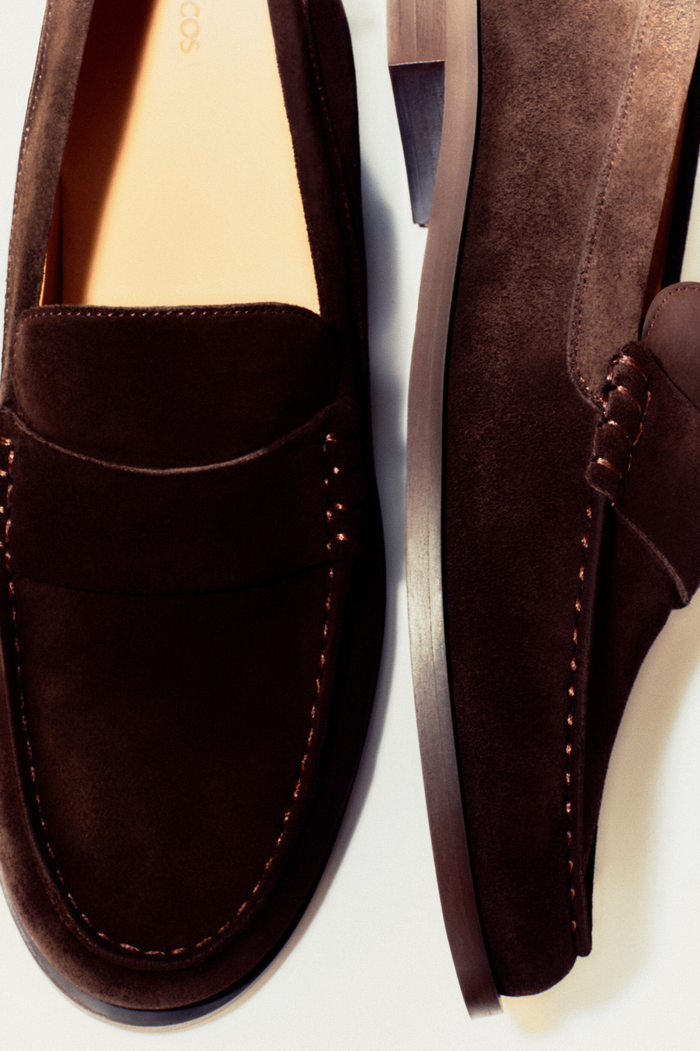 Leather Penny Loafers, Alternate, color, BROWN