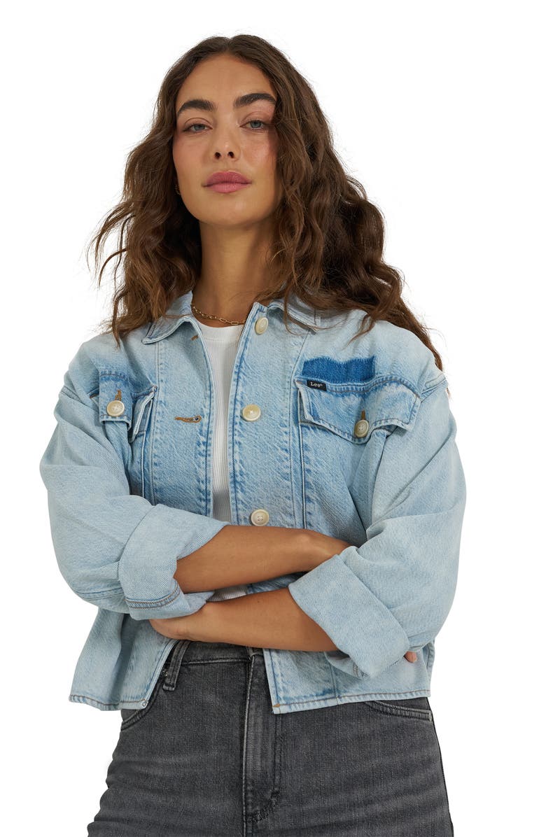 Lee Utility Overshirt, Alternate, color, Soften Up